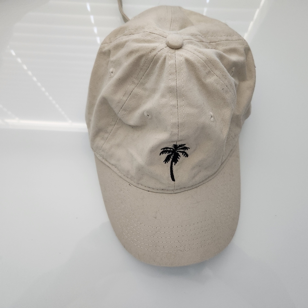 KK FIT - Beige Cap with Palm Tree Embroidery - Picture 2 of 2